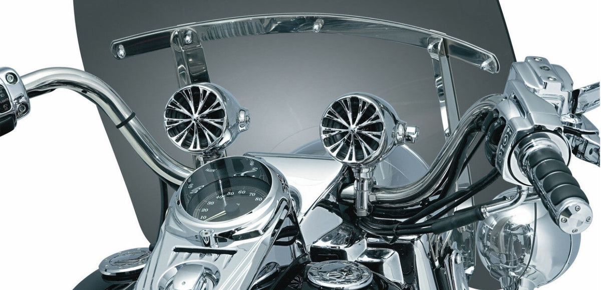 Kuryakyn Sound of Chrome Amp/Speaker GEN3 1 in. Handlebar Clamps