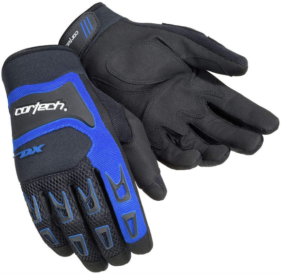 Cortech DX 3 Mens Street Motorcycle Gloves - Black/Blue - Team-Motorsports