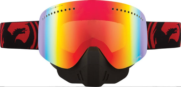 Dragon Nfxs Snow Goggles Red/Black Split W/Red Ion Lens