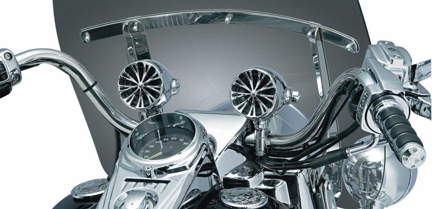Kuryakyn Sound of Chrome Amp/Speaker GEN3 1 in. Handlebar Clamps