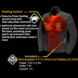 Mobile Warming Gunmetal Silverpeak heated jacket Men's SM-XXL - Team-Motorsports
